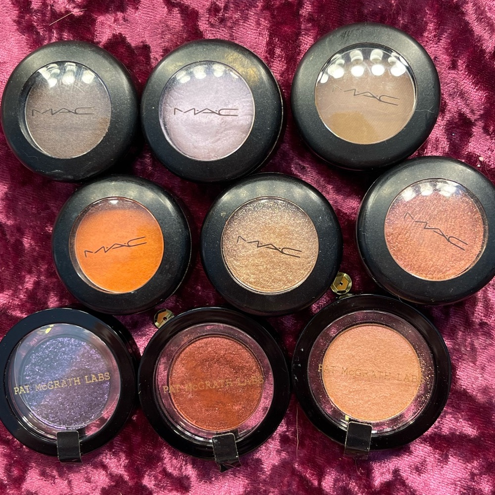 Pat McGrath Labs and MAC eyeshadow singles